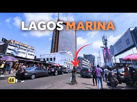 🇳🇬 A Day at LAGOS MARINA — Beautiful 4K City Walk (No Commentary)