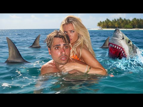 SWIMMIMG For Our Lives From a SHARK ATTACK!