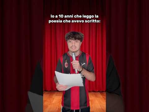 Io a 10 anni che leggevo la poesia😅