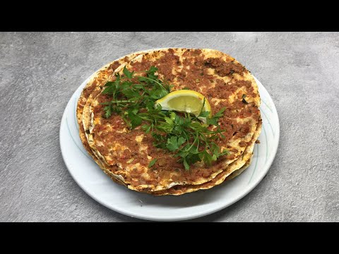 Lahmacun resepti /Lahmacun tarifi/homemade Turkish Lahmacun recipe