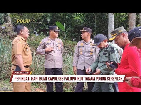 KAPOLRES PALOPO TANAM POHON SECARA SERENTAK DI HARI BUMI