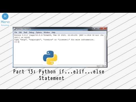 Python Training Part 13 Python If Elif Else Statement