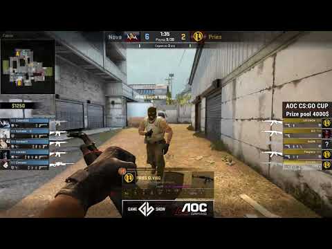 Pries vs NOVA | Game 3 | Playoff | AOC CS:GO CUP