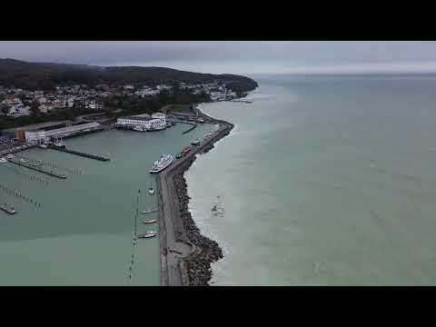 Sassnitz/Rügen nach der Sturmflut 2023, DJI Mini 3 Drohne