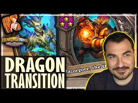 TOP TIER DRAGON TRANSITION! - Hearthstone Battlegrounds