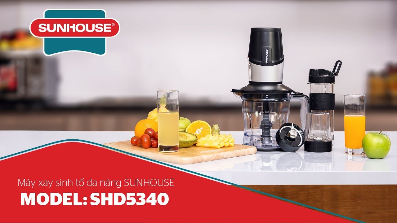 REVIEW MÁY XAY SINH TỐ ĐA NĂNG SUNHOUSE SHD5340