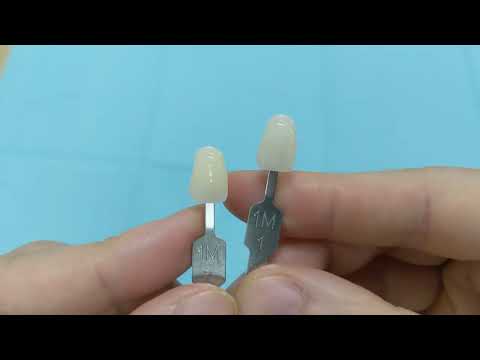1M1 vs B1 tooth shade comparison