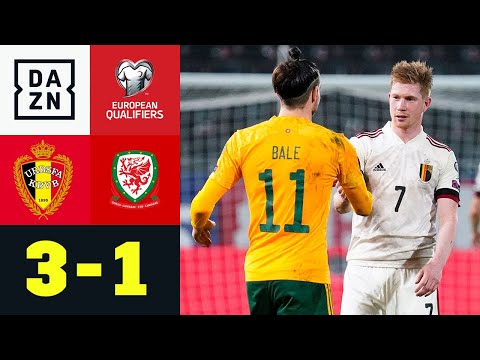 Pflichtsieg nach Rückstand: Belgien - Wales 3:1 | UEFA European Qualifiers | DAZN Highlights