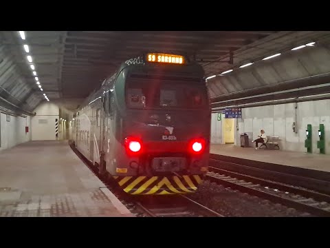 TRENO TSR R3-031 su S9 per Saronno in partenza da SARONNO SUD sotterranea!