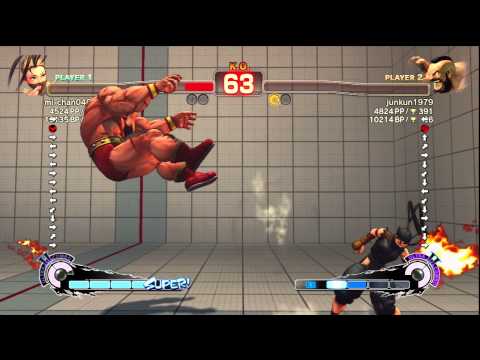 mi-chan0406 [Ibuki] vs. junkun1979 [Zangief] | PS3 SSF4 Arcade Edition