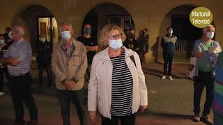 011020 Concentració a la plaça de la Vila en el tercer aniversari del 1-O