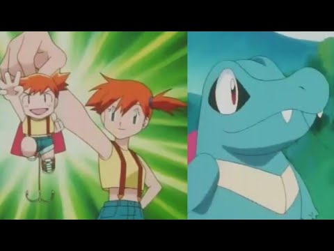 Misty's special lure | Misty catches Totodile