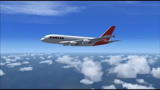 FSX - QUANTAS A380 LONDON TO BARCELONA