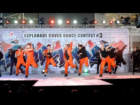 160806 X-Clan cover MONSTA X - All in + HERO + Let It Go + Trespass @ Esplanade#3 (Semi-Final)