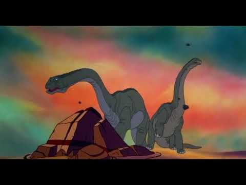 The Land Before Time (1988) Sharptooth vs Brachiosaurus Deadly fight scene HD