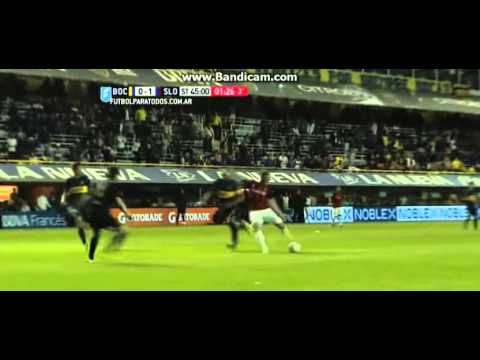 Hincha de boca furioso por el gol de Matos