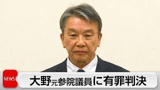 旧安倍派元参院議員に有罪判決 罰金60万円 　自民党裏金事件で国会議員初の判決