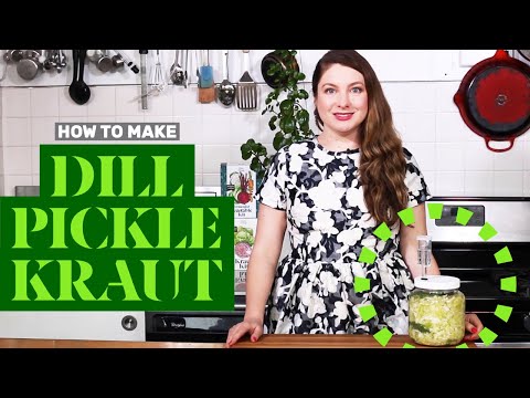How to Make Dill Pickle Kraut (Sauerkraut)