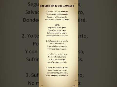 80 PUEDO OÍR TU VOZ LLAMANDO