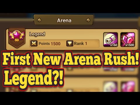 First Time New Style Arena Rush, Easier Legend?! - Summoners War