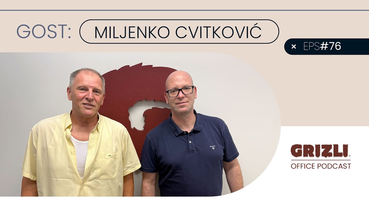 Grizli office podcast #76 Miljenko Cvitković Minja - Moj život na radiju, od Stojedinice do Sljemena