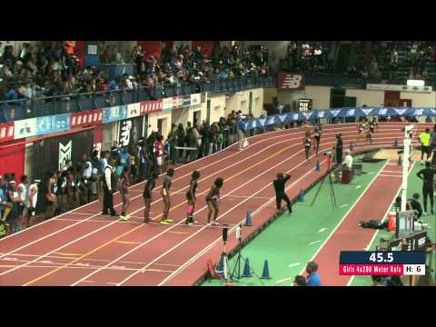 Girls 4x200m Prelim Heat 6 - New Balance Nationals Indoor 2014