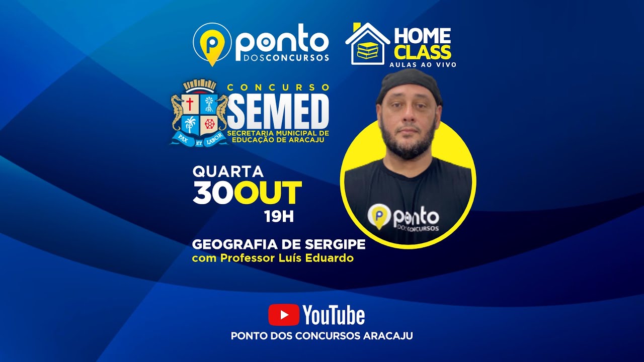 SEMED: Geografia de Sergipe com Luis Eduardo