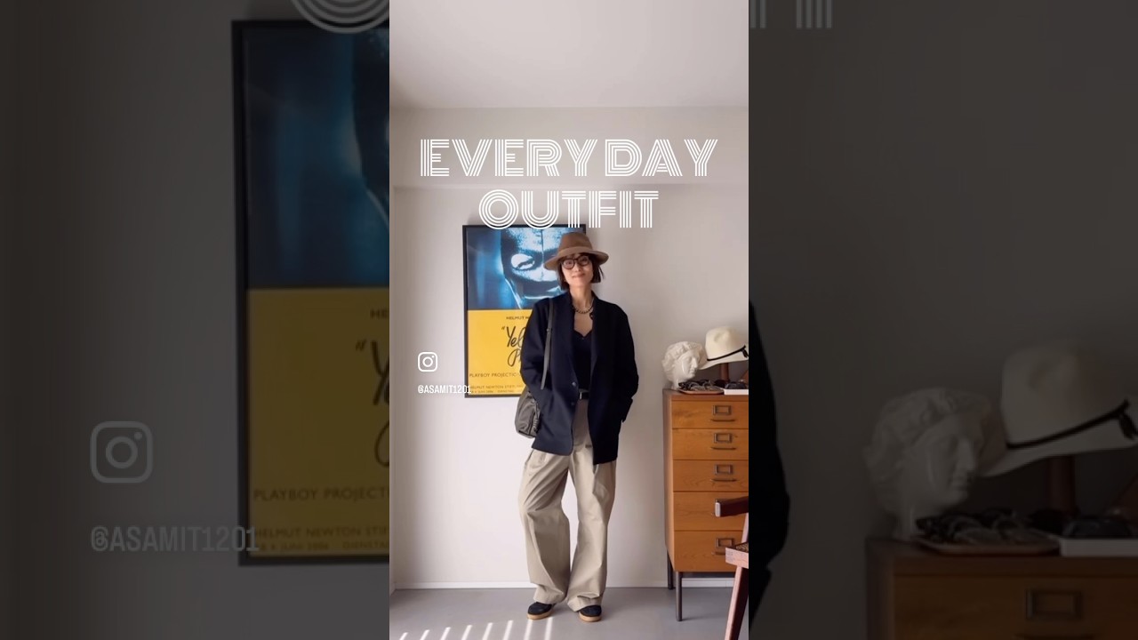 【50代の毎日コーデ】上質なベーシックなアイテムがあれば、小物使いでいくらでも今らしく着回せます😊