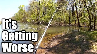Fishing in APRIL is Worse Than March! Middle Tennessee Bank Fishing