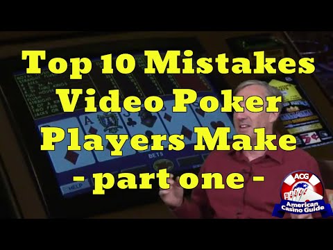 Top 10 Mistakes Video Poker Players Make with Mike "Wizard of Odds" Shackleford - part one