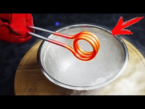 IS IT POSSIBLE TO BOIL LIQUID NITROGEN WITH AN IMMERSION WATER HEATER?!? Video