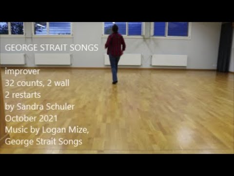 George Strait Songs - Teach and Demo - Improver line dance