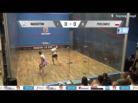 Hollie Naughton - Anna Pozlewicz - Betard Drużynowe Mistrzostwa Polski 2023 - półfinał (squash)