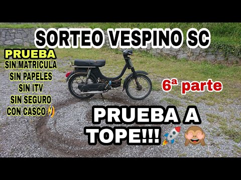 #6 🙈 Prueba vespino sc en carretera😬🚀 y SORTEO😊✌🏻🎉 vespino sport chustarra