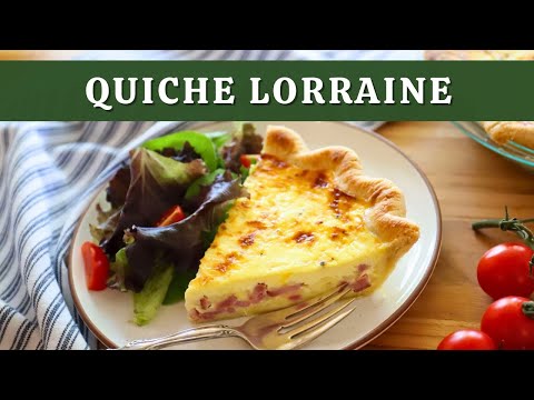 Quiche Lorraine with Homemade Crust | Ham and Cheese Quiche