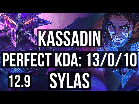 KASSADIN vs SYLAS (MID) | 13/0/10, Legendary, 65% winrate | KR Master | 12.9