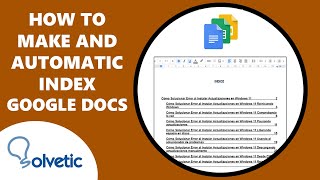 How to make an Automatic Index in Google Docs ✔️