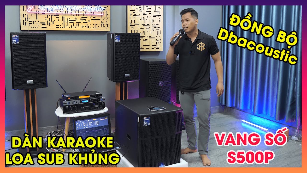 Bộ Dàn Karaoke TH04 Loa Ev12 + Đẩy Db B2500+ Vang Số S500P +Micro Db550ii + Sub DK115SA