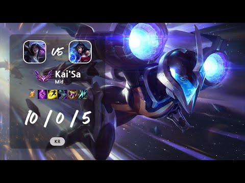 Kai'Sa Mid vs Ahri - KR Master Patch 13.12