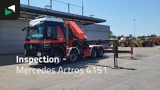 Тягач Mercedes-Benz Actros 4151 8X8 8x8 Palfinger PK150002 Crane Kran Full Steel Aut | Изображение 4 - Autoline