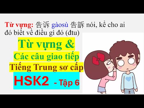 Elementary Chinese - HSK2 Vocabulary and Communication Sentences - Volume 6