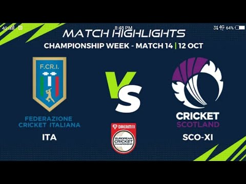 SCO Xi vs ITA live Score | Dream 11 ECC - International T10|