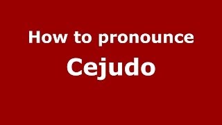 How to pronounce Cejudo