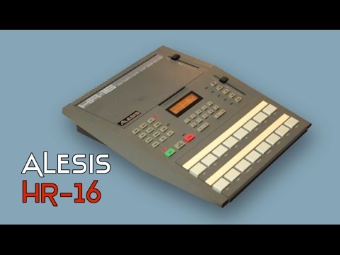Alesis HR-16 High Sample Rate 16-Bit Drum Machine 1980s - Gray image 5