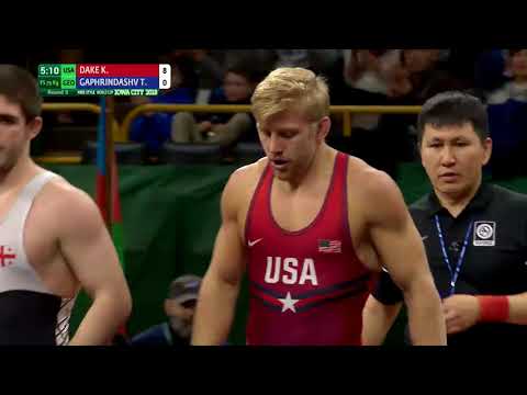 KYLE DAKE (USA) v. T. GAPHRINDASHV (GEO) // Round 3 FS - 79 kg