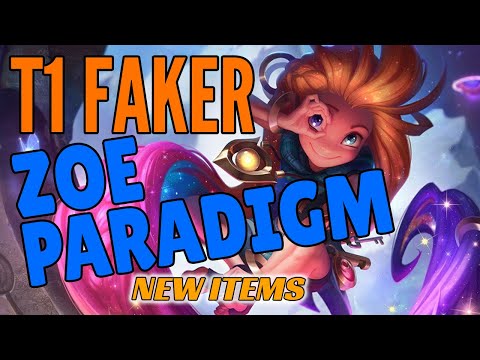 T1 Faker Plays Zoe Mid vs Qiyana Challenger Gameplay Midlane New Items Season 11