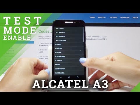 How to Boot into Test Mode in Alcatel A3 - Service Menu in Alcatel Mobile