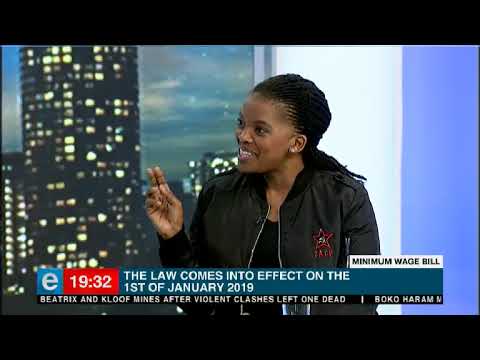 Cosatu President Zingiswa Losi reacts to wage bill