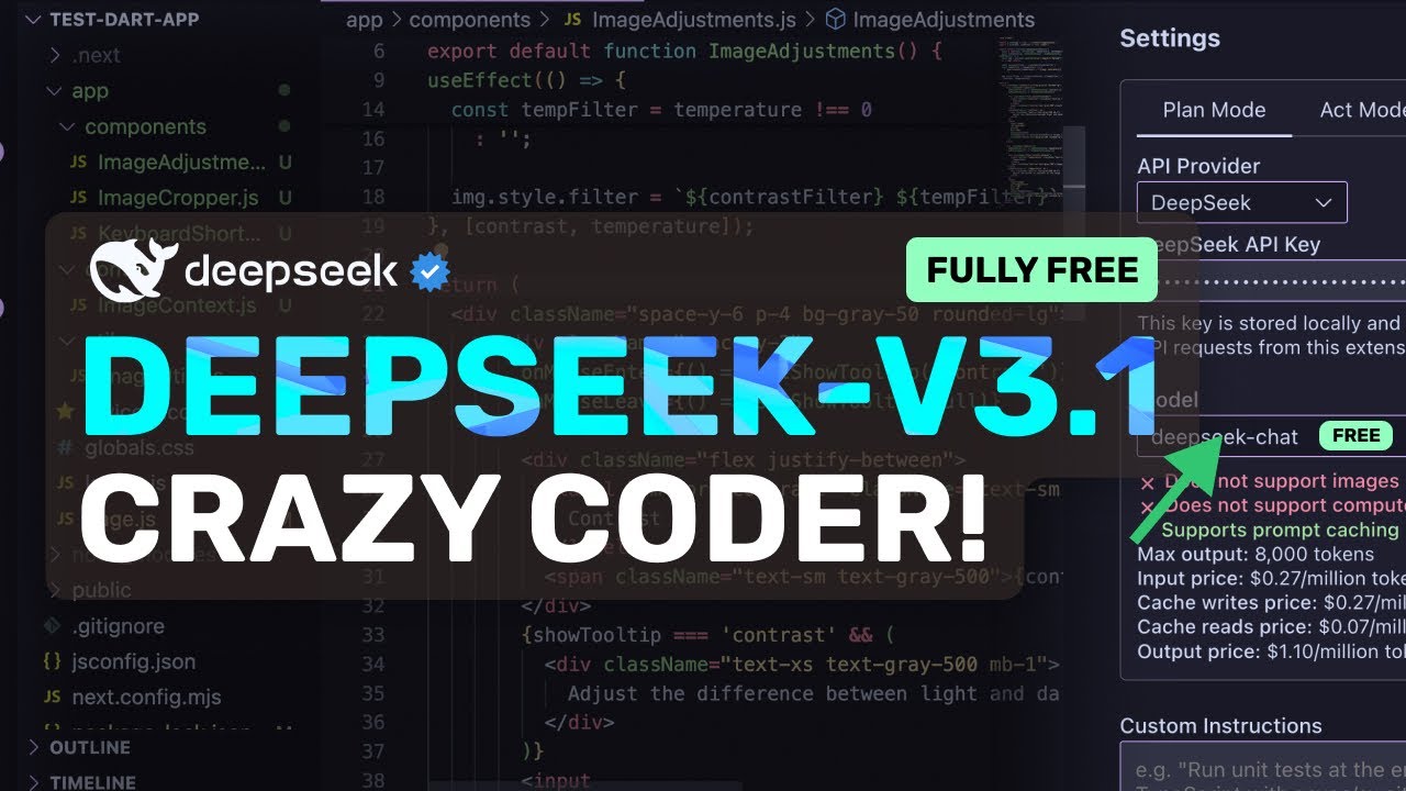 FREE Deepseek V3.1 Coder: RIP 3.7 SONNET! This NEW AI Coder is JUST WHAT YOU NEED!