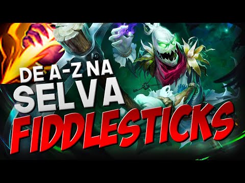 O CAMPEÃO QUE DESTRÓI QUALQUER TEAMFIGHT COM A ULT!! | DE A-Z NA SELVA | FIDDLESTICKS